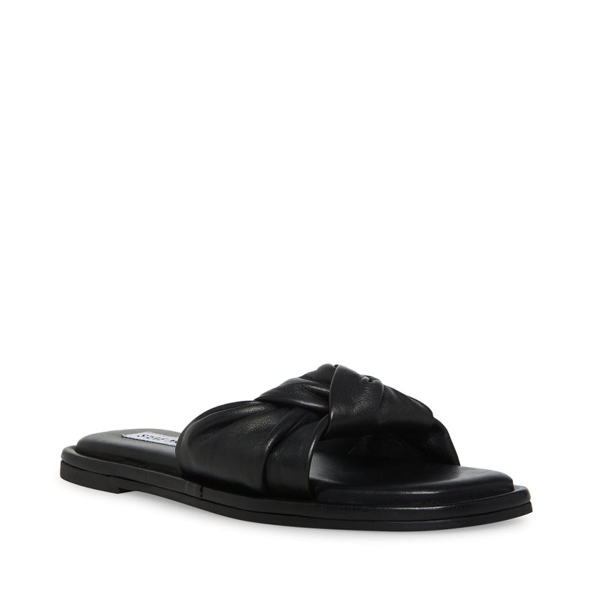 Black Steve Madden Tatiana Women's Slides | PH 7392HCM